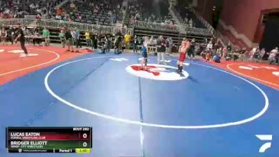 108 lbs Cons. Round 1 - Lucas Eaton, Powell Wrestling Club vs Bridger Elliott, Windy City Wrestlers