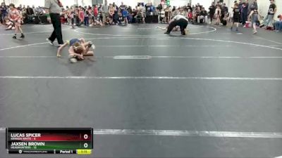 60 lbs Round 1 (8 Team) - Jaxsen Brown, Headhunters vs Lucas Spicer, Kraken White