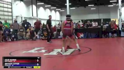 92 lbs Placement Matches (8 Team) - Jojo Burke, New Jersey vs Bryson Coyer, Michigan