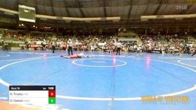 70 lbs Round Of 64 - Knox Trosky, Claremore Wrestling Club vs Driggs Deeter, Sanderson Wrestling Academy