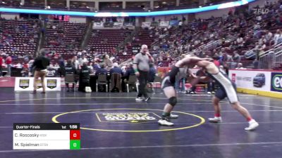 189 lbs Quarterfinal - Cooper Roscosky, Kiski Area vs Michael Spielman, Strath Haven