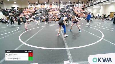 98 lbs Consi Of 4 - Ayden Collins, R.A.W. vs Levi Sumagpang, Miami Takedown Club