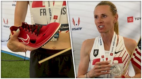 Courtney Frerichs Finishes 3rd With RIPPED SHOE!