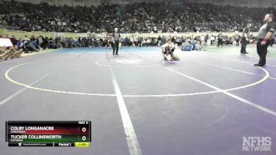 4A-126 lbs Quarterfinal - Colby Longanacre, Chickasha vs Tucker Collinsworth, Catoosa