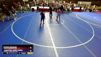 165 lbs 1st Place Match - Kyson Kroeger, Granite Wrestling Club vs Christian James Timms, Vacaville Wrestling Club