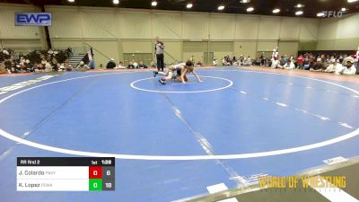 80 lbs Rr Rnd 2 - Joseph Colardo, Funky Singlets 12u Team Red vs Knox Lopez, POWA 12U