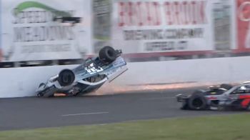 SK Light Modified Slides On Its Roof After Big Crash At Stafford