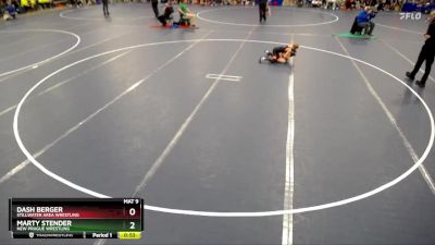 71 lbs Cons. Round 3 - Marty Stender, New Prague Wrestling vs Dash Berger, Stillwater Area Wrestling