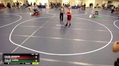 250 lbs Quarterfinal - Phillip Harris, Minnesota vs Caleb Jennison, Shakopee Mat Club