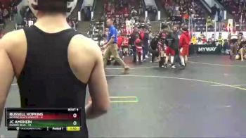 110 lbs Round 2 (4 Team) - JC Amrhein, Dundee Blue vs Russell Hopkins, Belding Black Knights