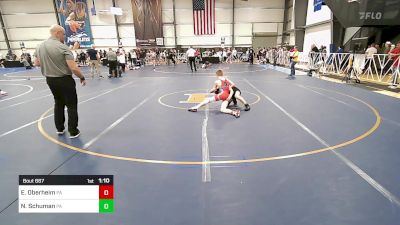 85 lbs Quarterfinal - Eli Oberheim, PA vs Nathan Schuman, PA