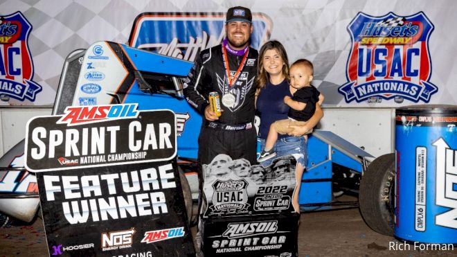 Ryan Bernal Breaks Through For First USAC Sprint Win At Huset's