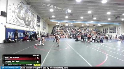 126 lbs Cons. Round 5 - Israel McCrae, Villa Park vs Alex Newman, Servite