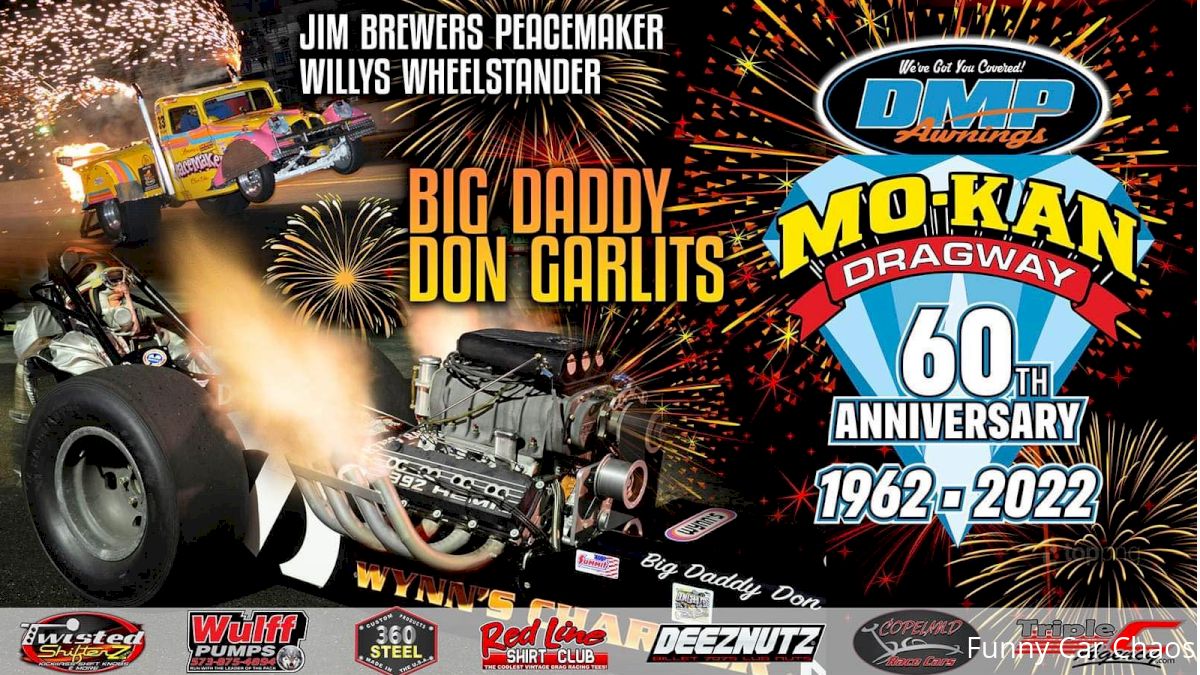 Don Garlits And Nitro Chaos Combine For Mo-Kan Dragway's 60th Anniversay