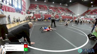 52 lbs Consolation - Noel Reagan, Standfast vs Eric Barkhimer, Choctaw Ironman Youth Wrestling