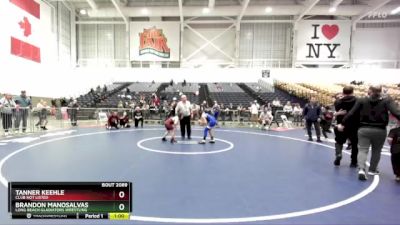86 lbs 1st Place Match - Brandon Manosalvas, Long Beach Gladiators Wrestling vs Tanner Keehle, Club Not Listed