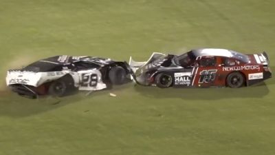 Street Stocks Play Demolition Derby Under Caution At Bowman Gray