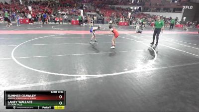 77 lbs Cons. Semi - Summer Crawley, Askren Wrestling Academy vs Laney Wallace, St Croix Falls