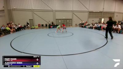 106 lbs Round 3 (8 Team) - Mary Manis, Florida vs Alexandra Sebek, Illinois