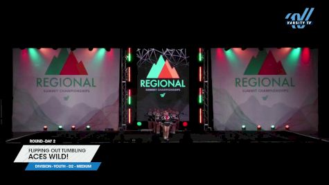 Flipping Out Tumbling - Aces WILD! [2024 L1 Youth - D2 - Medium Day 2] 2024 The Northeast Regional Summit
