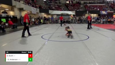 49 lbs Semifinal - Easton Anderson, Helena Wrestling Club vs Dawson Scott, Choteau Wrestling