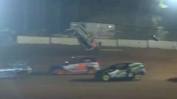 Violent Barrel Roll At Screven Motor Speedway