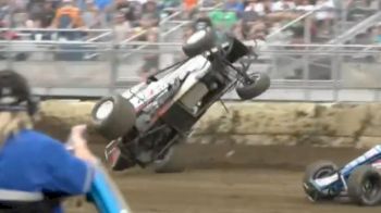 Frankie Guerrini Wild Heat Race Flip At Circle City Speedway