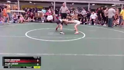 72 lbs Round 3 (8 Team) - Tyler Gieger, M2TCNJ vs Noah Desmond, Revival Orange