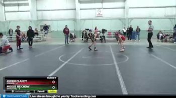 80 lbs Round 1 (8 Team) - Ayden Clancy, Rednose vs Moose Reichow, Ranger WC
