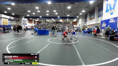 113 lbs Cons. Round 2 - Richard Avila, Regis Jesuit vs Anthony Barraza, Central Union