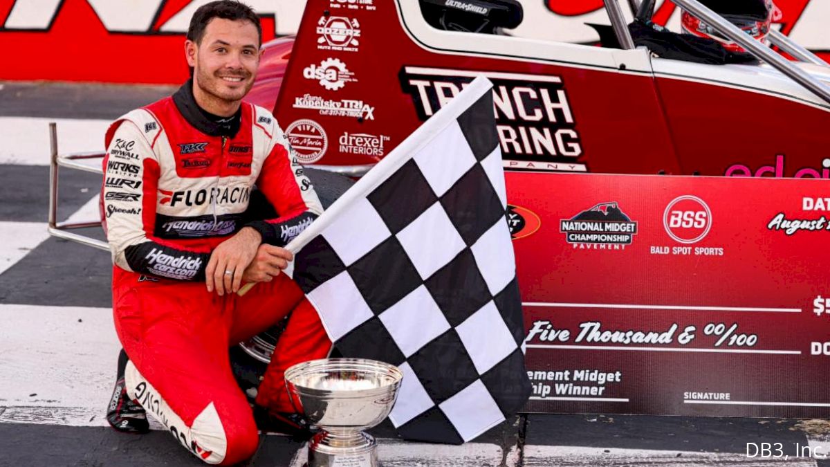 Kyle Larson Overcomes Penalty To Score USAC Midget Win At IRP