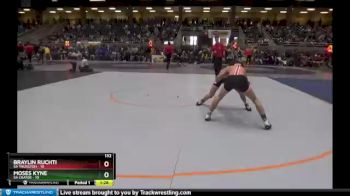 132 lbs Quarterfinals (8 Team) - Moses Kyne, 5A Crater vs Braylin Ruchti, 5A Thurston