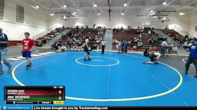 195 lbs Cons. Round 5 - Eric Resendiz, Cheyenne East vs Ayden Gay, Natrona County