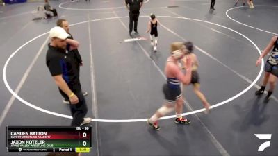 58 lbs Cons. Round 5 - Jaxon Hotzler, Apple Valley Wrestling Club vs Camden Batton, Summit Wrestling Academy