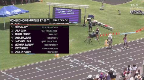 Youth Women's 400m Hurdles, Prelims 1 - Age 17-18