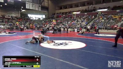 6A 113 lbs Semifinal - Jacob Campbell, Har-Ber vs Atnel Pero, Springdale