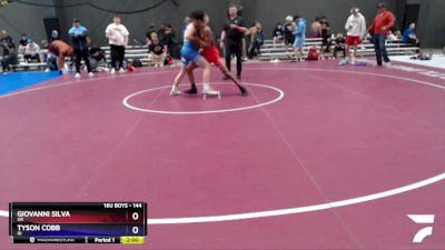 144 lbs Quarterfinal - Giovanni Silva, OR vs Tyson Cobb, ID