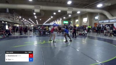 86 kg Rnd Of 128 - Jonas Baekkelund, Hawaii Wrestling Academy vs Danny Cox, California