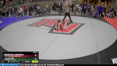 71 lbs Semifinal - Lucas Hill, Caveman Mat CLub vs Brantley Cardwell, All-Phase Wrestling Club