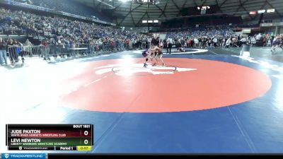 70 lbs Champ. Round 2 - Levi Newton, Liberty Warriors Wrestling Academy vs Jude Paxton, White River Hornets Wrestling Club