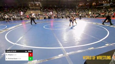 70 lbs Consi Of 16 #2 - Gannen Majka, Black Fox Academy vs Gage Richardson, Storm Wrestling Center