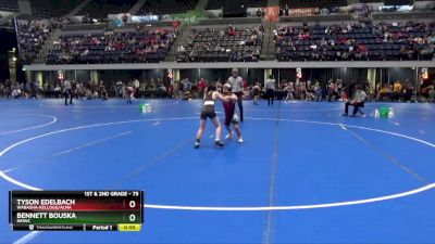 75 lbs Round 3 - Bennett Bouska, NEIWC vs Tyson Edelbach, Wabasha-Kellogg/Alma