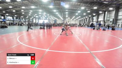 100 lbs Semifinal - Jake Benyo, PA vs Ethan Andreula, NY