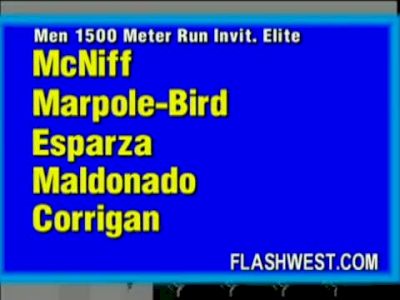 M 1500 (Elite Invite H02- Maldonado big 3:39 PR, 2012 Mt SAC Relays)