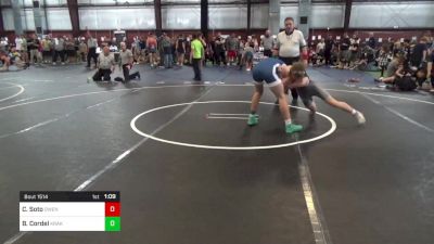 128 lbs Semifinal - Carter Soto, Owen J Roberts vs Bam Cordel, Kraken