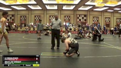 170 lbs Round 4 (6 Team) - Braylon Wright, Ohio Gold vs JJ Mihalichko, Elite Wrestling