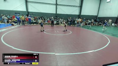 71-77 lbs Quarterfinal - Jimmie Fewell, Cowboy Mat Club vs Daniel Webster, Newberg Mat Club