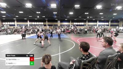 156 lbs Semifinal - Dylan Sprinkles, Legion WC vs Caden Keith, Delta Wrestling