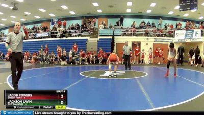 85 lbs Placement (4 Team) - Jackson Lavin, New Palestine vs Jacob Powers, Crown Point