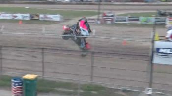 Nasty IRA Sprint Car Tumble At Wilmot Raceway